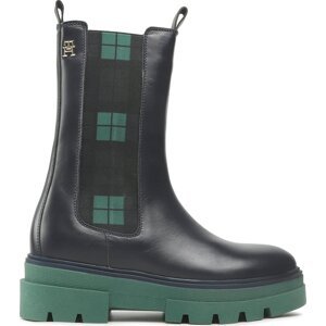 Kotníková obuv s elastickým prvkem Tommy Hilfiger Monochromatic Chelsea Boot Cb FW0FW06900 Space Blue DW6