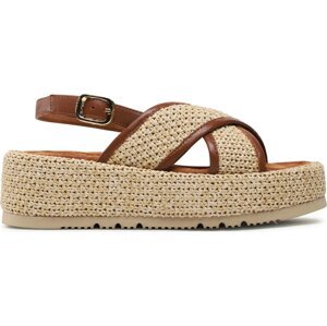 Espadrilky Unisa Claren Raf Ns Natu/Cuir