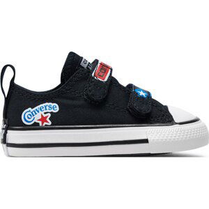 Plátěnky Converse Chuck Taylor All Star Easy On Sticker Stash A06359C Black/Fever Dream/Blue Slushy