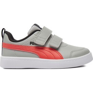 Sneakersy Puma Courtflex V2 V Ps 371543-32 Cool Light Gray/Active Red