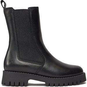 Kotníková obuv s elastickým prvkem Tamaris 1-26838-41 Black Leather 003