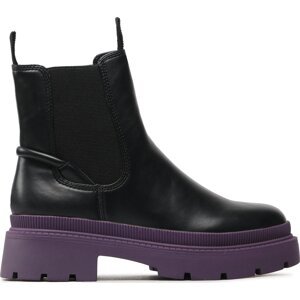 Kotníková obuv s elastickým prvkem Tamaris 1-25405-29 Black/Purple 058