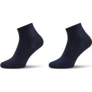 Sada 2 párů dámských nízkých ponožek Tommy Hilfiger Dobotex BV 373001001 Midnight Blue 563