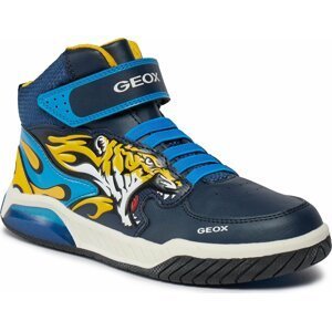 Sneakersy Geox J Inek Boy J369CC 0BUCE C0657 DD Navy/Yellow