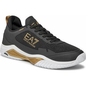Sneakersy EA7 Emporio Armani X8X155 XK358 R347 Black+Gold+White