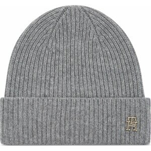 Čepice Tommy Hilfiger Cashmere Chic Beanie AW0AW15321 Medium Grey Heather P4A