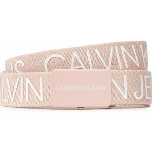 Dětský pásek Calvin Klein Canvas Logo Belt IU0IU00125 Růžová