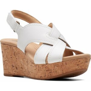 Sandály Clarks Rose Erin 26171306 White Leather