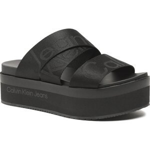 Nazouváky Calvin Klein Jeans Flatform Sandal Webbing YW0YW00966 Black BDS