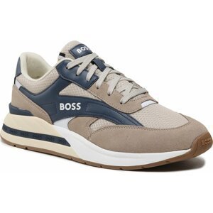 Sneakersy Boss 50493214 Open Beige 284