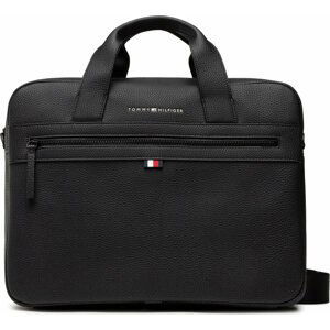 Brašna na notebook Tommy Hilfiger Essential Pu Computer Bag AM0AM09507 Černá