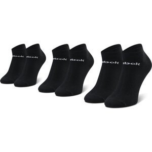 Sada 3 párů nízkých ponožek unisex Reebok Act Core Low Cut Sock 3P GH8191 Black