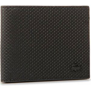 Velká pánská peněženka Lacoste Sm Billfold & Id Slot NH2824CE Noir 000