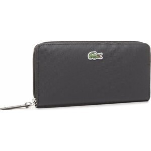 Velká dámská peněženka Lacoste L Zip Wallet NF2900PO Black 000