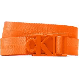 Pánský pásek Calvin Klein Jeans Monogram Logo Webbing Belt 35Mm K50K510475 Oranžová