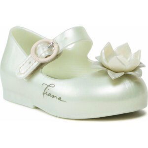 Polobotky Melissa Mini Melissa Sweet Love + Disn 33447 Metalic White/Green 54121