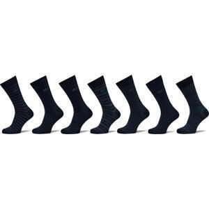 Sada 7 párů pánských vysokých ponožek Cristiano Ronaldo CR7 8190-80-9001 Tmavomodrá