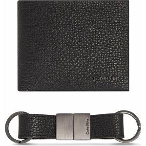 Dárková sada Calvin Klein Gs Minimalism Bifold 5Cc+Keyfob K50K511023 Ck Black BAX