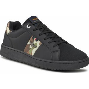 Sneakersy Aeronautica Militare 232SC211CT3226 Black/Green Camouflage 94451