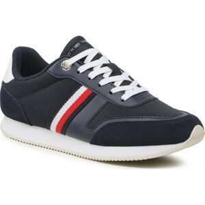 Sneakersy Tommy Hilfiger Essential Stripes Runner FW0FW07382 Space Blue DW6