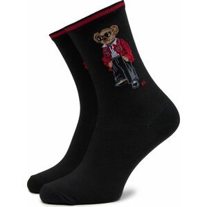 Dámské klasické ponožky Polo Ralph Lauren 455923572001 Black 001