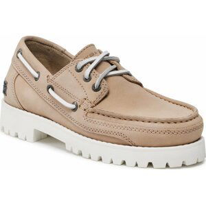 Polobotky Tommy Hilfiger Premium Cleated W Boat Shoe FW0FW07128 Sandalwood RBT