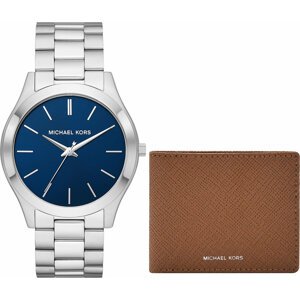 Dárková sada Michael Kors Slim Runway Gent MK1060SET Stříbrná