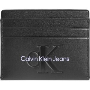 Pouzdro na kreditní karty Calvin Klein Jeans Sculpted Cardcase 6Cc Mono K60K610885 0GJ
