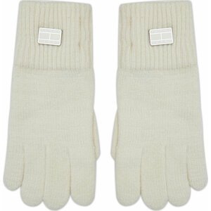 Dámské rukavice Tommy Jeans Tjw Cosy Knit Gloves AW0AW15481 Ivory YBI