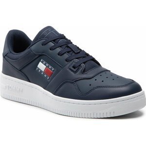 Sneakersy Tommy Jeans Retro Basket EM0EM00955 Twilight Navy C87