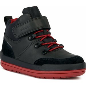 Kozačky Geox J Charz Boy B Abx J36F3A 0MEFU C0048 M Black/Red