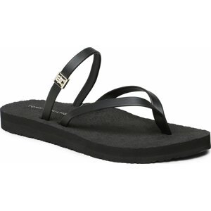 Žabky Tommy Hilfiger Th Monogram Strap Sandal FW0FW07146 Black BDS