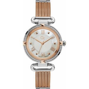 Hodinky Gc Y58001L1MF Silver/Rose Gold