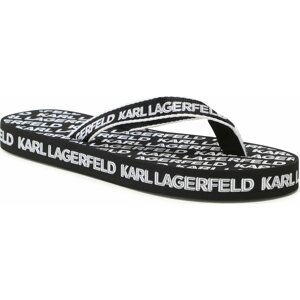 Žabky KARL LAGERFELD KL81003 Y01 Black/White Weave