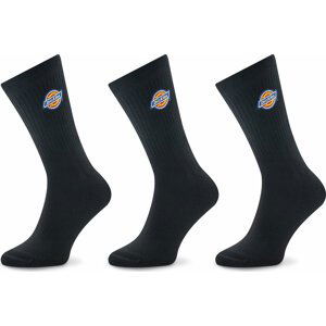 Sada 3 párů dámských vysokých ponožek Dickies Valley DK0A4Y9O Black BLK1