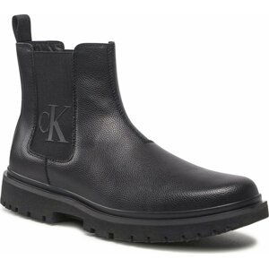 Kotníková obuv s elastickým prvkem Calvin Klein Jeans Lug Mid Chelsea Boot 2 YM0YM00544 Back BDS