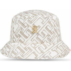 Klobouk Tommy Hilfiger Monogram All Over Bucket Hat AW0AW15296 Cashmere Creme ABH