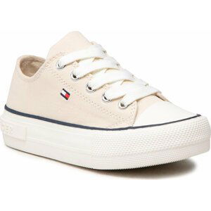 Plátěnky Tommy Hilfiger Low Cut Lace-Up Sneaker T3A4-32118-0890 M Beige 500