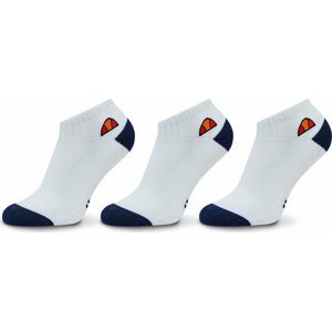Sada 3 párů dámských vysokých ponožek Ellesse Durano Quarter SEGA1638 White 908