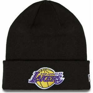 Čepice New Era Essential Cuff Beanie Los Angeles Lakers Hat 60348856 Černá