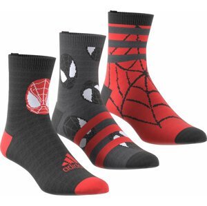 Vysoké dětské ponožky adidas HZ2915 black/grey six/grey six