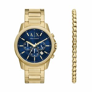 Hodinky Armani Exchange Banks AX7151SET Navy/Gold