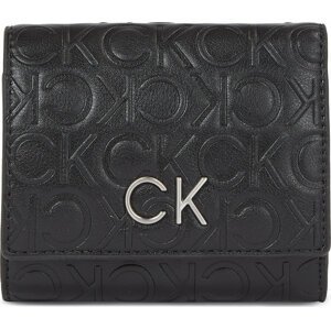 Dámská peněženka Calvin Klein Re-Lock Trifold Xs Emb K60K611321 Ck Black BAX