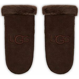 Dámské rukavice Ugg W Sheepskin Embroider Mitten 20932 Burnt Cedar