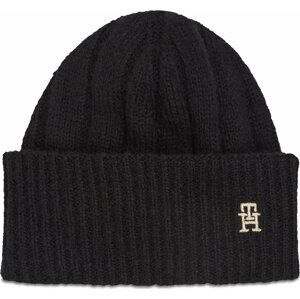 Čepice Tommy Hilfiger Th Timeless Beanie AW0AW15307 Black BDS