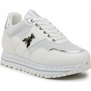 Sneakersy Patrizia Pepe PJ218.30 M Bianco/Argento