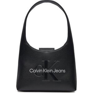 Kabelka Calvin Klein Jeans Sculpted Arch Shoulderbag22 Mono K60K611548 Černá