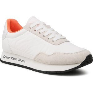 Sneakersy Calvin Klein Jeans Retro Runner Softny YW0YW00929 White/Creamy White 0K6