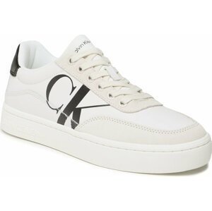 Sneakersy Calvin Klein Jeans Classic Cupsole Laceup Mix Lth YW0YW01057 Bright White/Creamy White/Black YBR