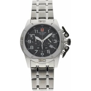 Hodinky Swiss Alpine Military 7063.9137 Black/Silver/Silver